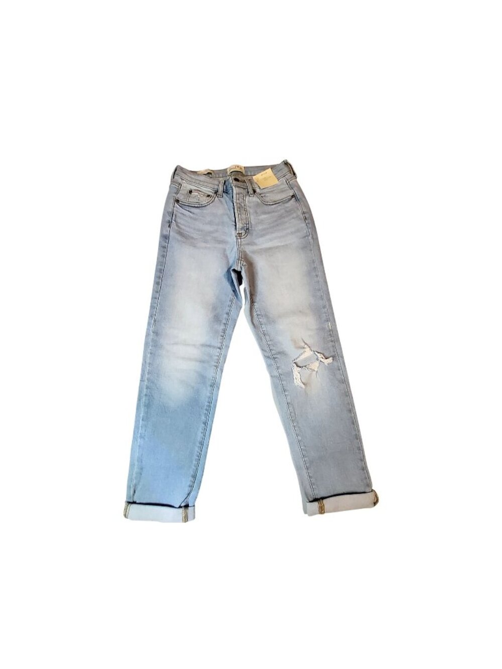 Universal Thread 80s Slim Mid Rise Light Wash Jeans Sz 4R Women’s Button closure